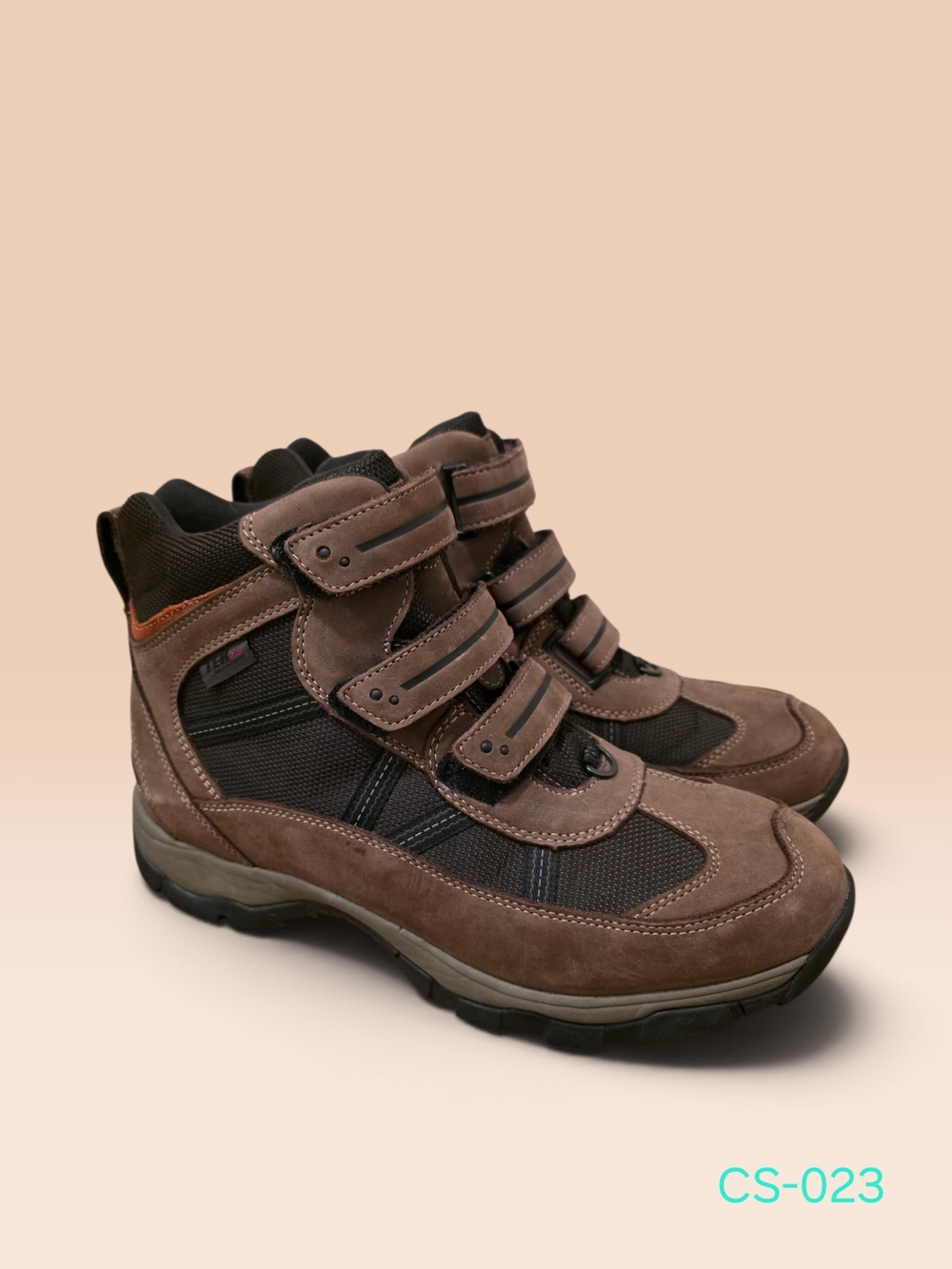 L.L. Bean Men's Brown and Black Velcro Trail Boots